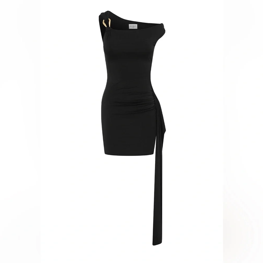 Runaway the label Black One-Shoulder Dress - Picture 3 of 3